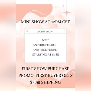 MINI POSH SHOW (SILENT) OCT 22 12PM CST